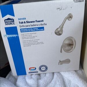 Brushed Nickel Tub & Shower Faucet